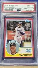 Derek Jeter - 2018 Topps On Demand Mini 1983 Topps Red Parallel   PSA 8  #5/10