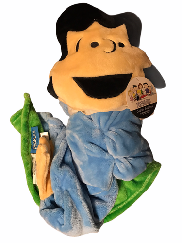 New Peanuts Cuddly Buddies Berkshire Fleece Charlie Brown Lucy Blanket Pillow