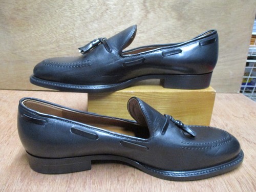 Ermenegildo Zegna Authentic Classic Modern Schwarz Quaste Halbschuhe 39 6 Neu - Bild 5 von 10