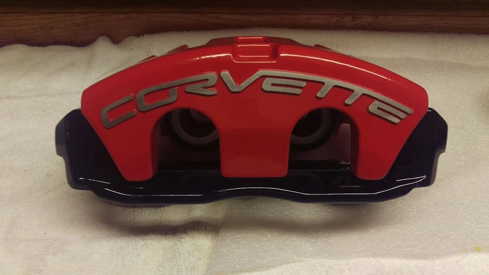 Red Powder Coated 05-13 Corvette C6 F & R ,base &'Z51 Calipers & brackets - Image 3 of 4
