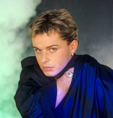 Den Harrow Italian pop star 1987 in Munich Germany OLD MUSIC PHOTO 10