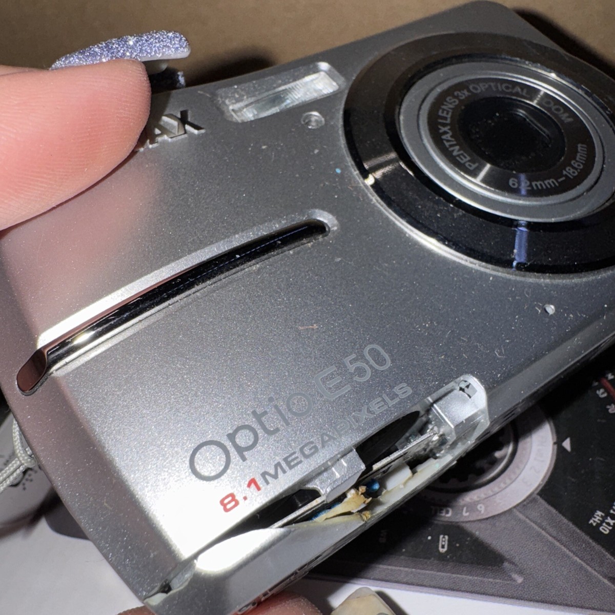 Pentax Optio E50 8.1MP Digital Camera AS IS 27075139756| eBay