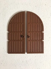 LEGO 2x Lot Brown Curved Top Arch Castle Door 1 x 5 x 10 8376 6081 6059 6090