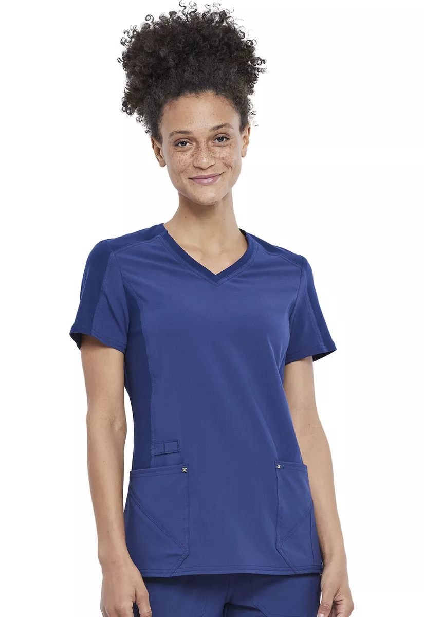 Cherokee iFlex V Neck Women s Scrubs Top CK711 NAV Navy Free