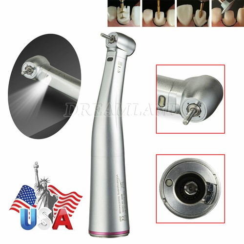 Dental 1:1 1:5 LED Fiber Optic Contra Angle Handpiece Push fit NSK/KAVO motor - Picture 16 of 21