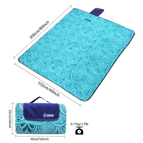 200cm*200cm Extra Picnic Mat Blanket Floral Outdoor Waterproof Beach