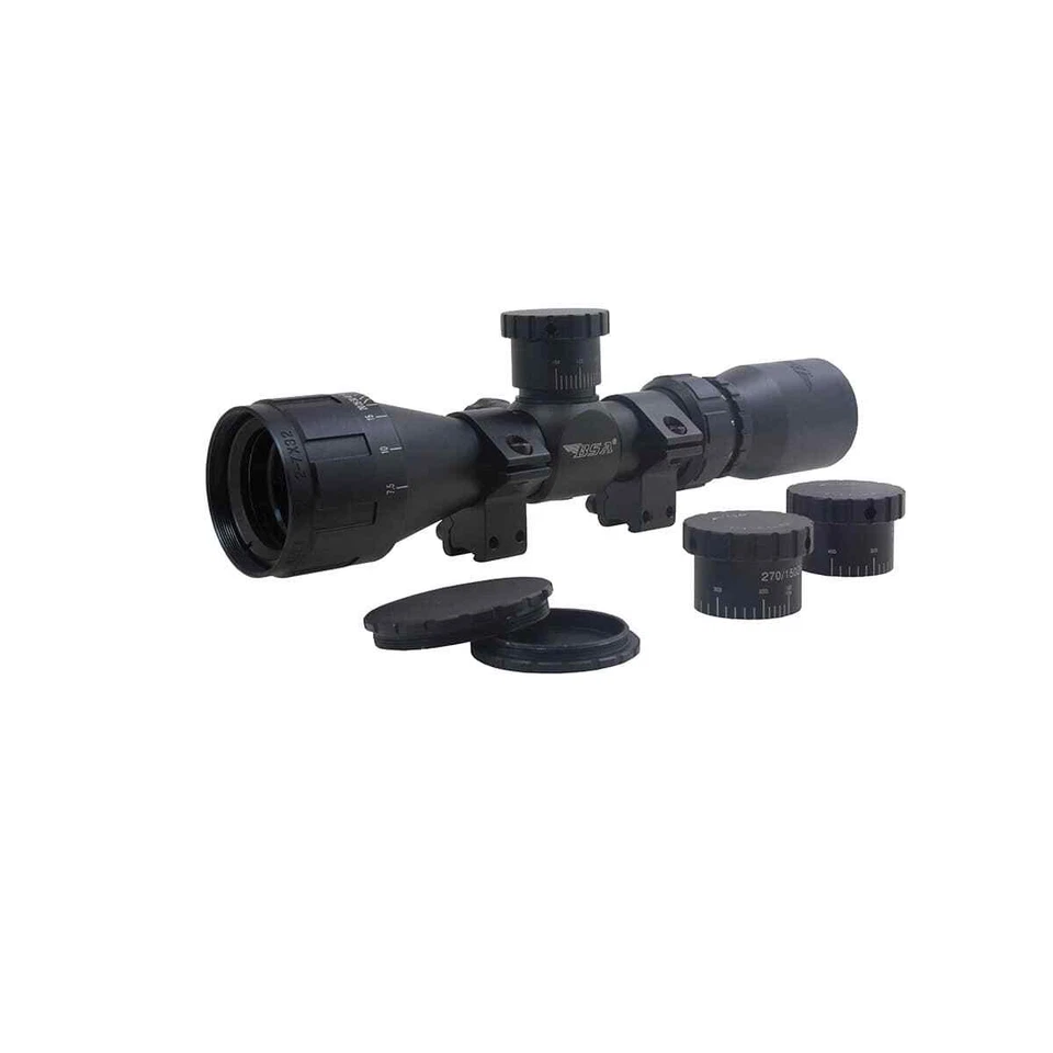 Mira para rifle BSA Optics Sweet .22 AO compacta 2-7x32 objetivo ajustable Foto 3 de 4