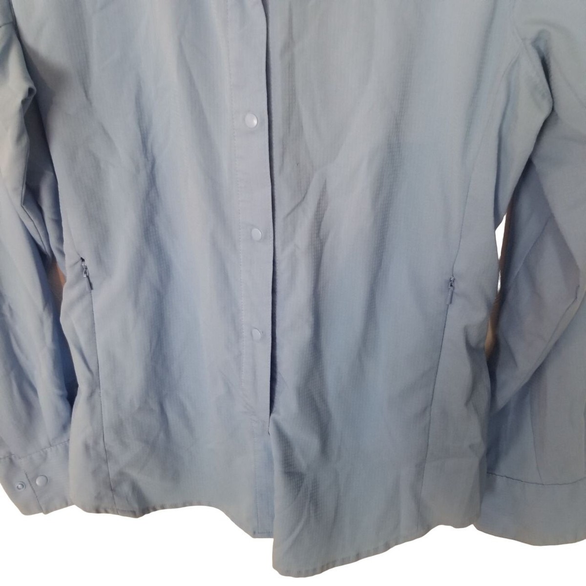 Chemise Columbia PFG Pêche Femme, XL Bleu, Manches Longues, Poches Zippées