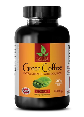 best weight loss pills - GREEN COFFEE GCA 800mg - total body detox - 1 Bottle