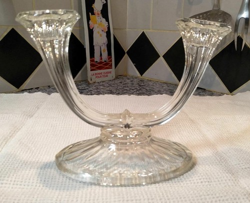bougeoir-chandelier-2-branches-en-verre-style-art-d-co-ebay