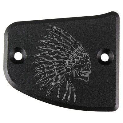 Bremszylinder-Deckel - Indian Skull - schwarz   Indian Scout