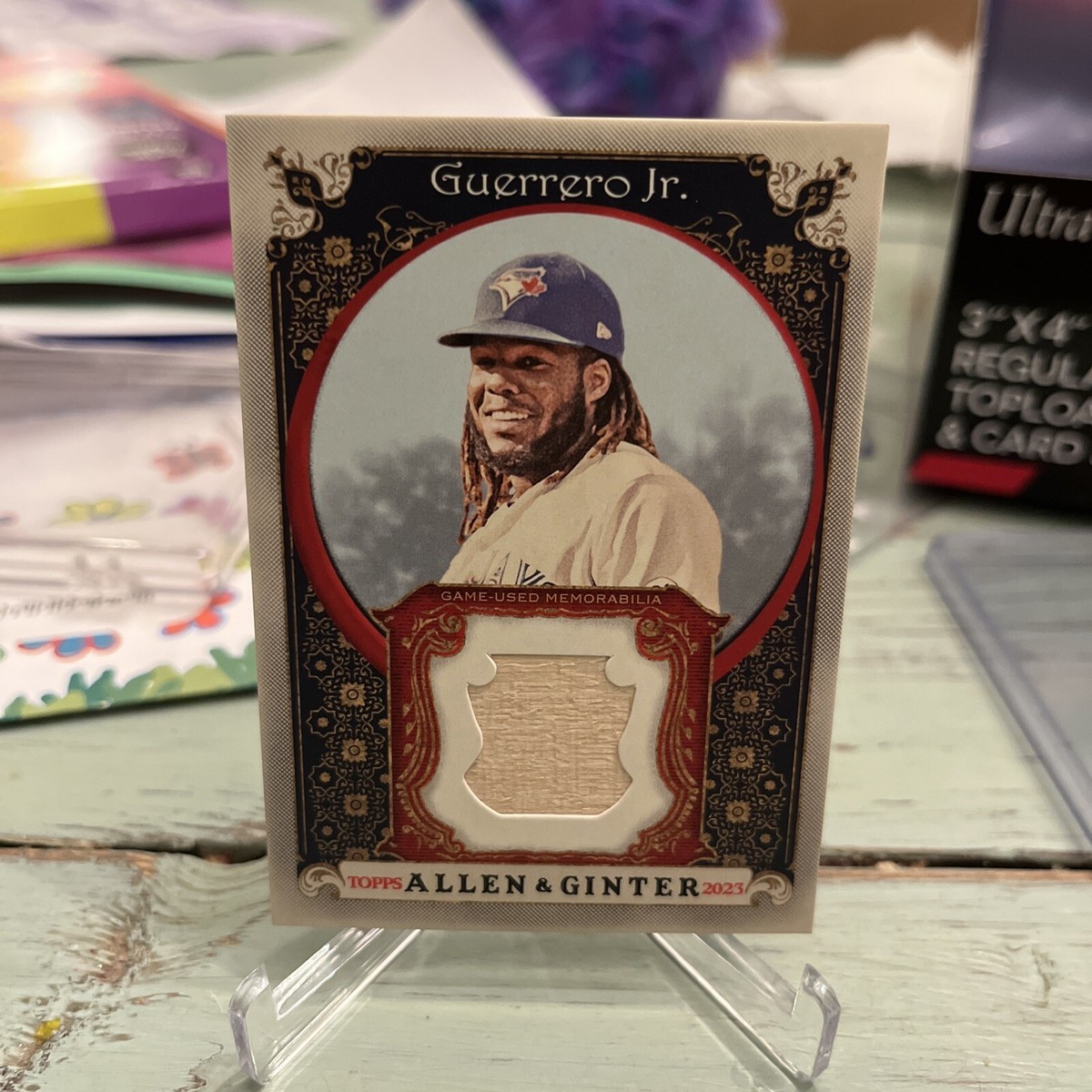 VLADIMIR GUERRERO JR. BLUE JAYS BAT RELIC 2023 TOPPS ALLEN 