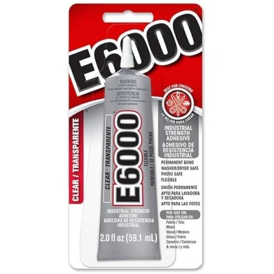Industrial Strength E6000 Adhesive Clear Eclectic Glue Multi-Purpose, Gel, 2 Oz.