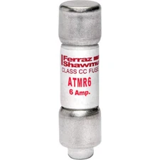 ATMR6 - Mersen 6 Amp 600V Fast-Acting Current Limiting Class CC Fuse, Ferrule Mo