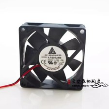 Delta AFB0724M-FOO 7025 DC24V 0.18A 7CM 2-Wire Ball Inverter Cooling Fan