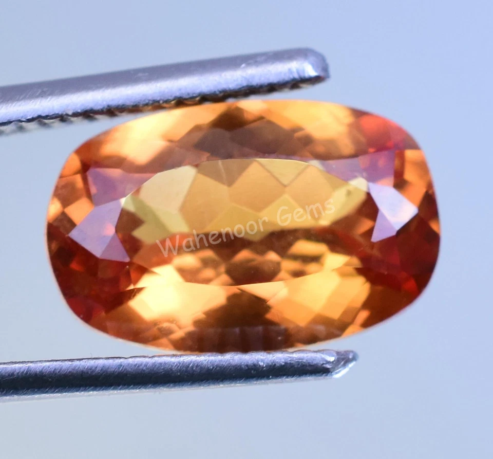 6.30 Ct Cushion Natural Yellow Grossular Andradite FL Garnet CERTIFIED Gemstone - Image 4 of 4