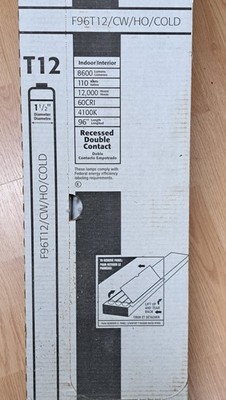 SYLVANIA F96T12/CW/HO/COLD TEMP 110W  (case of 12 bulbs )   (Local Pickup Only )