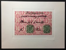 DEUTSCHE POST - LUXUS-ABZUG !! DEUTSCHES REICH FRANKATUR AUF T&T RAR !! 's1296