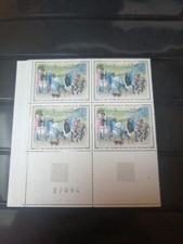 TIMBRE FRANCE NEUF** N° 1457 ** TABLEAU ART DUC DU BERRY Bloc DE 4 COIN NUMEROTE
