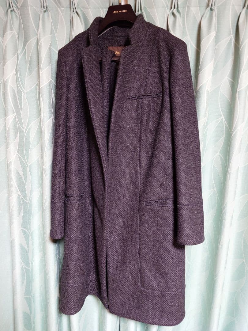 [Good Condition] Louis Vuitton Open Front Long Coat with Cord image 4