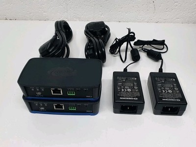 2x CRESTRON RMC3 3-Serie Room Media Controller mit Netzteil und UK Stromkabel