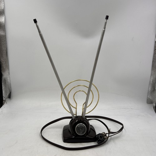 Vintage TV Antenna Vtg D188460 Vintage TV ANTENNA ATOMIC SPACE AGE RABBIT EARS