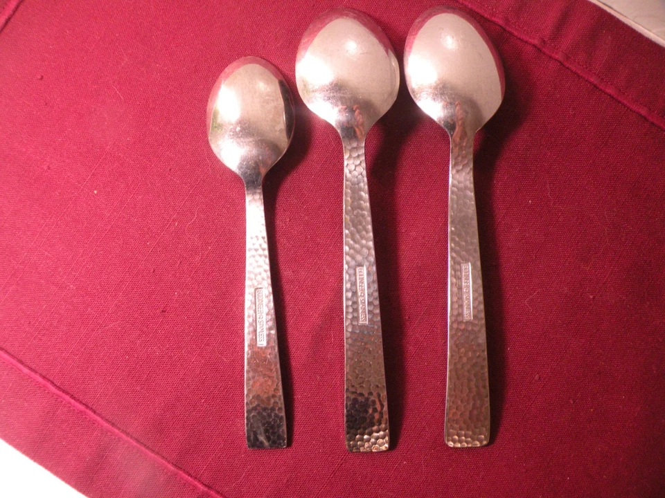 Godinger CASTELLO кованая нержавеющая 2 суповые ложки 7 3/8 дюйма и 1 чайная ложка 6 1/4 дюйма - Изображение 4 из 4