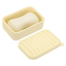 Shampoo Bar Travel Case, Soap Container for Traveling(4"x2.76"x1.3", Yellow)