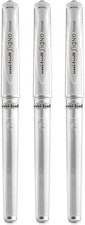 Uni-ball UM 153 Signo Broad Point Gel Pen - White - Pack of 3