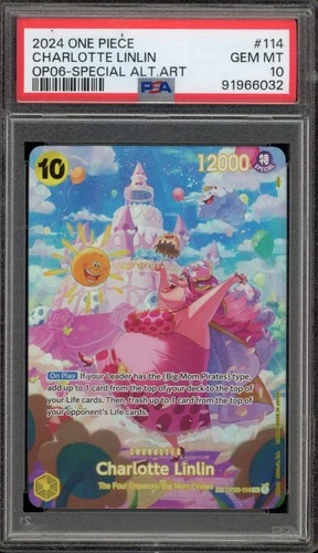 One Piece CCG Charlotte Linlin Special Alternate Art OP03-114 PSA 10 Gem Mint