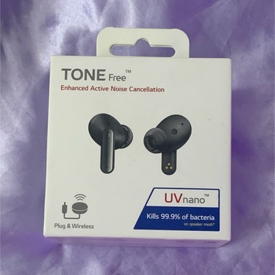 LG TONE Free TONE-FP9 True Wireless Bluetooth Earbuds Black ANC UVnano