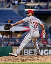 LYON RICHARDSON 8x10 PHOTO #1 CINCINNATI REDS WM