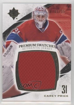 2010 Upper Deck Ultimate Collection Premium Swatches 31/35 Carey Price HOF ch6