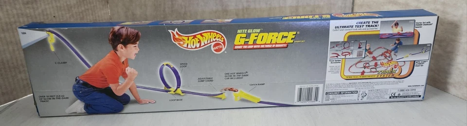 Hot Wheels Nite Glow/G-Force Stunt Set 1997 sellado de fábrica Foto 2 de 4