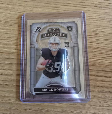 Panini 2024 Zenith Rookie Brock Bowers Las Vegas Raiders #8 NFL Card