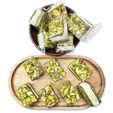 Artisan Pistachio Nougat Squares – Premium Middle Eastern Sweet