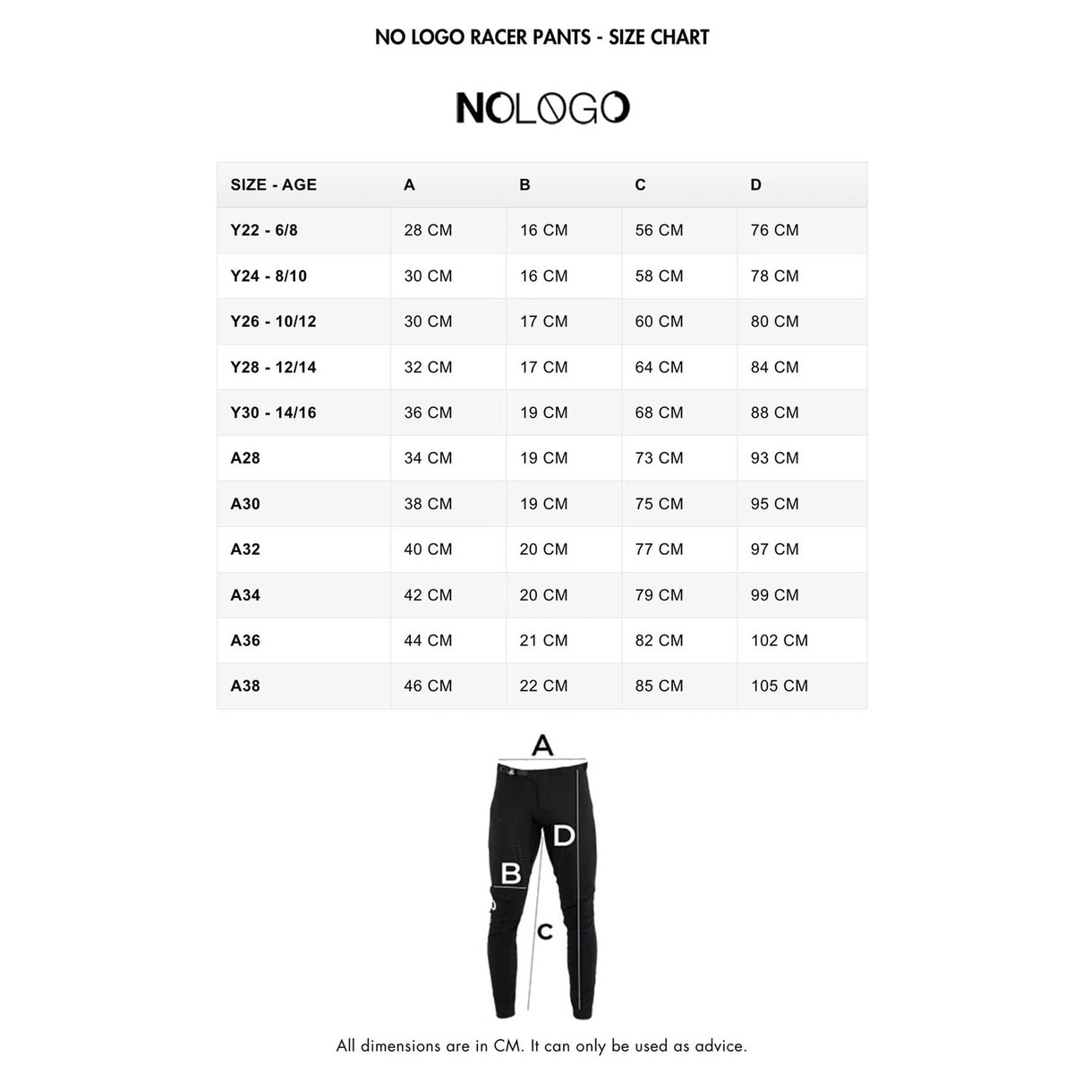 Pantalon De Course NoLogo Racer – BMX, VTT, Descente – Rouge, Slim, Unisexe