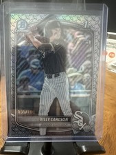 2025 Bowman Draft Billy Carlson 1st Chrome Steel Metal #/100 White Sox #BDC-10