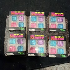 NeeDoh Nice Ice Baby 4 pack Nee Doh Mini Nice Cube Pink Blue Purple LOT OF 6