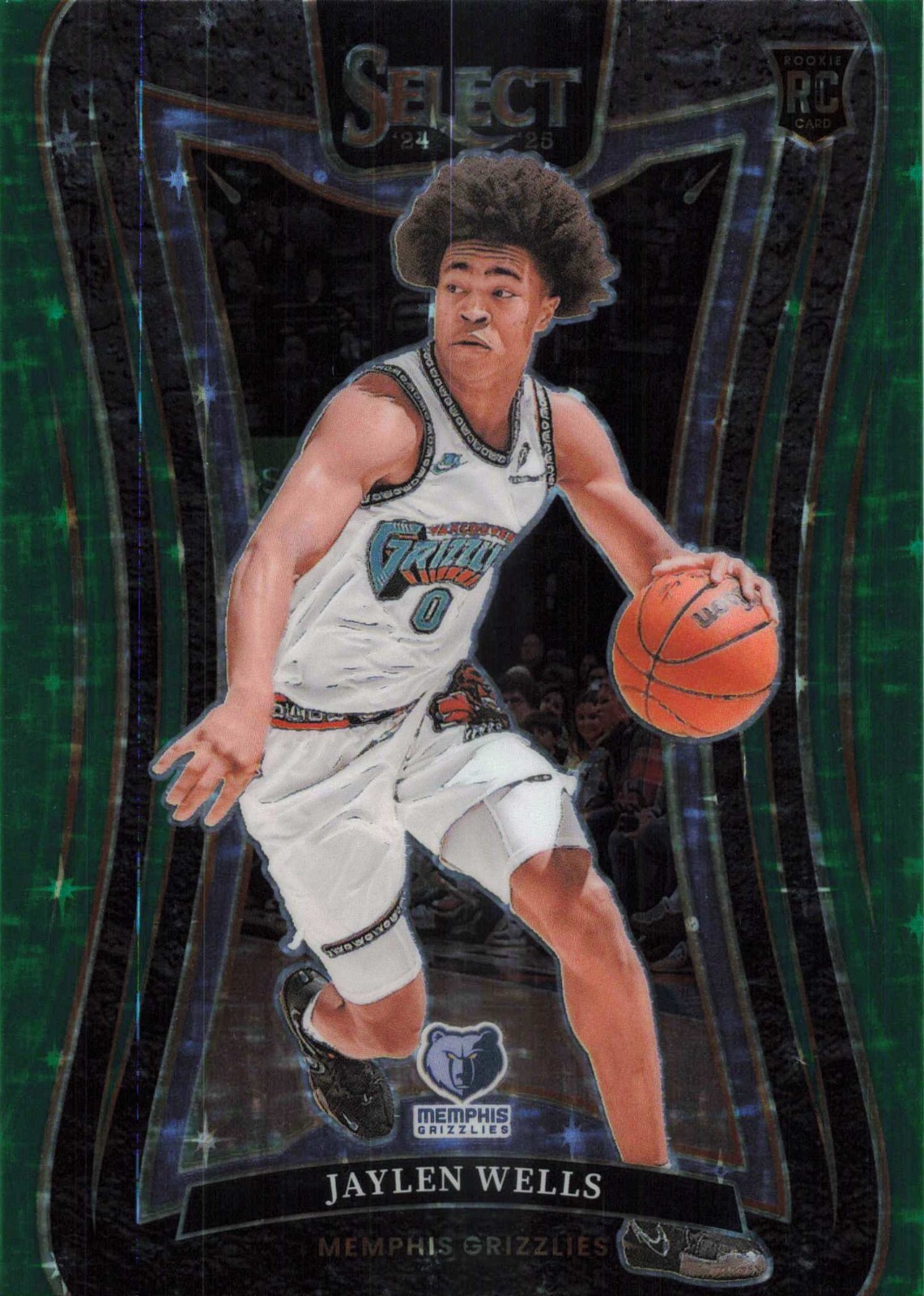2024-25 Panini Select - Concourse Jaylen Wells #79 Green Stars Prizm (RC)
