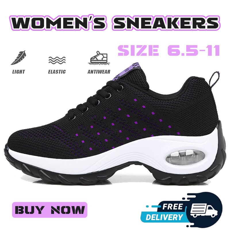 Womens Running Sports Shoes Slip on Trainers Ladies Fashion Sneakers Walking Gym