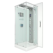AcquaVapore Dampfdusche Duschtempel Sauna Dusche Duschkabine D38-00R3 80x80 cm