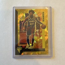 Panini Flux Cam Reddish Gold Cracked Ice Prizm #6 /10 Atlanta Hawks