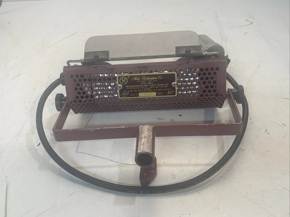 Mole Richardson Type 2911 Molequartz One Light Nooklite The Lamp Is Missing - Image 4 of 4