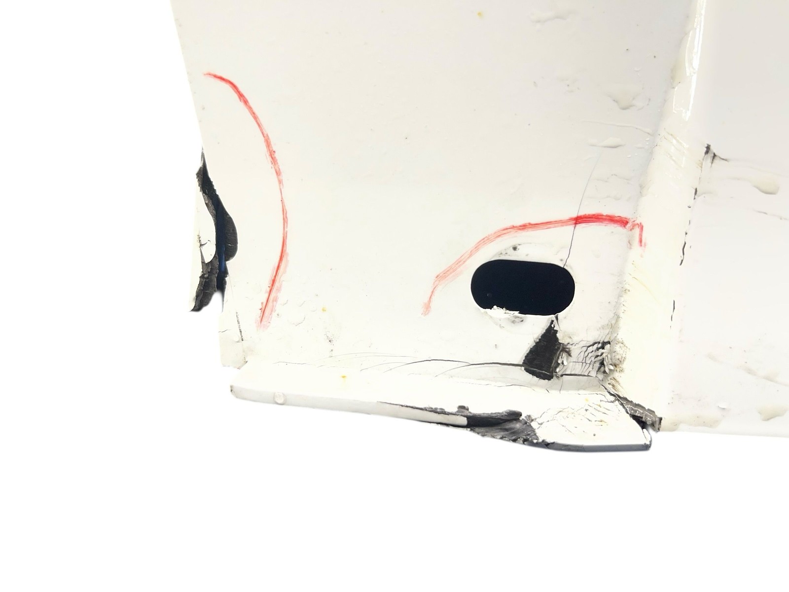 2010-2015 Audi R8 v10 Right Side Skirt Rocker Panel Moulding Ibis White (T9PA)