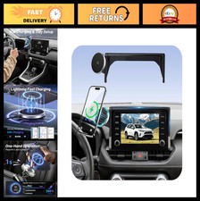 Universal Car Phone Holder for Toyota RAV4 2019-2025, 15W Wireless Charger, 360 