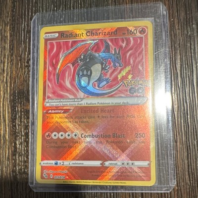 The Pokémon Company Radiant Charizard 011/078 Pokémon GO Radiant Rare Holo