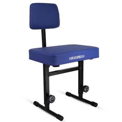 5 Core Piano Bench 3'' Padded Cushion Stool w Backrest Heavy Duty Musician Chair