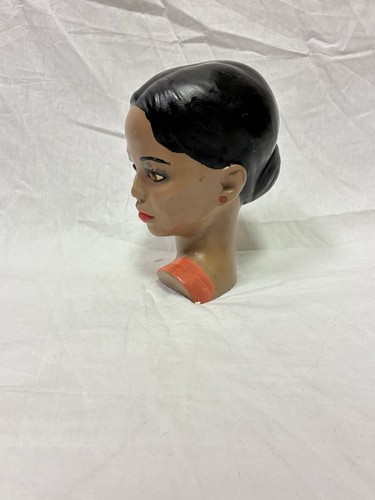 Vintage Polynesian Hawaiian Girl Chalkware Bust HOMCO Mid Century MCM Excellent! - Picture 2 of 10