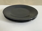 SET OF TWO LUNCHEON Plates, HOMER LAUGHLIN FIESTA 9 inch Retired SLATE Gray